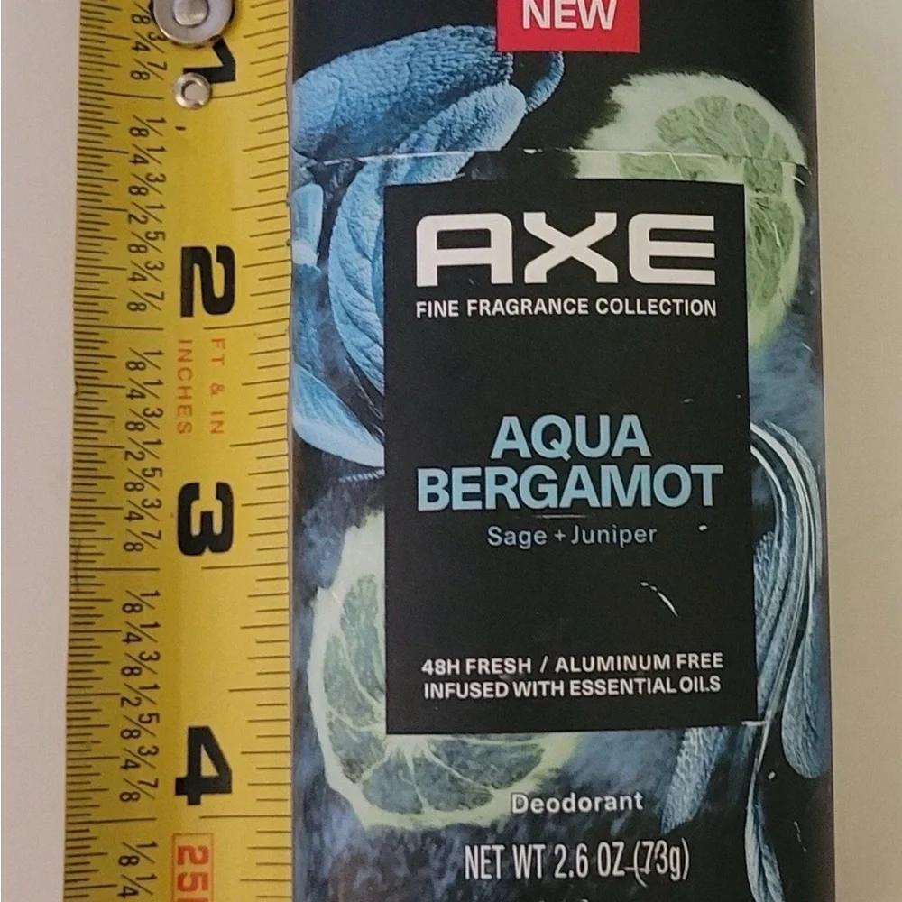 6 Axe Fine Fragrance Collection Deodorant Aqua Bergamot 2.6oz Aluminum Free